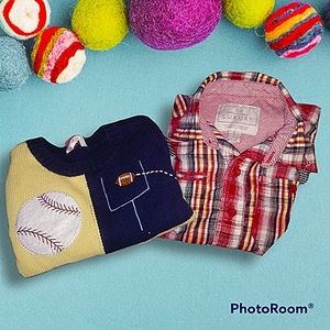 👣🦇FREE W/PURCHASE 2 Boys Tops 3 & 4 *Bundle*